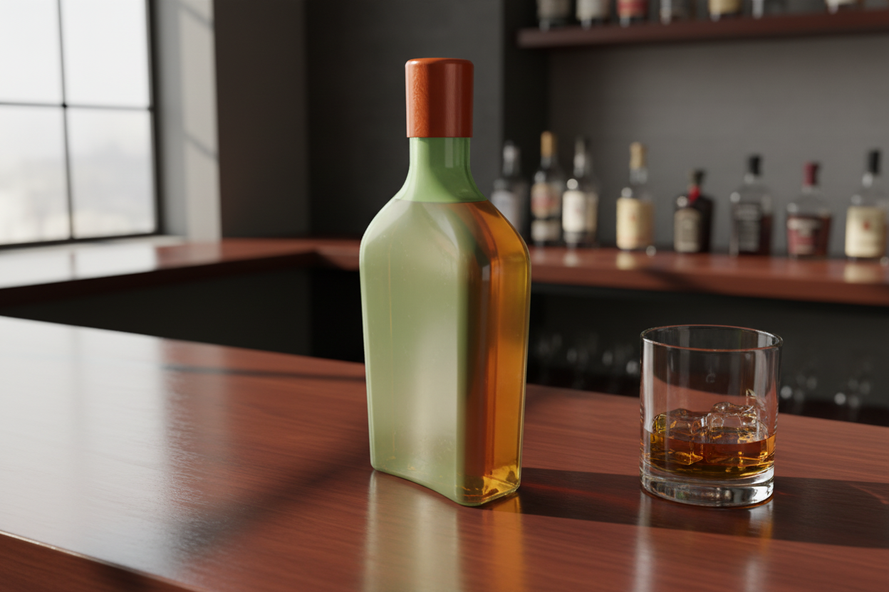 Pálinkásüveg koncepció